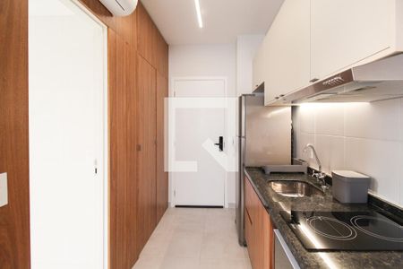 Cozinha de kitnet/studio para alugar com 1 quarto, 24m² em Vila Olímpia, São Paulo