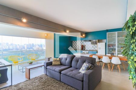 Sala de apartamento para alugar com 2 quartos, 84m² em Brooklin Paulista, São Paulo