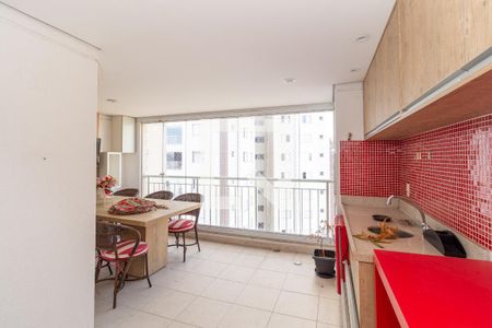 Varanda Gourmet de apartamento à venda com 3 quartos, 107m² em Chácara Califórnia, São Paulo