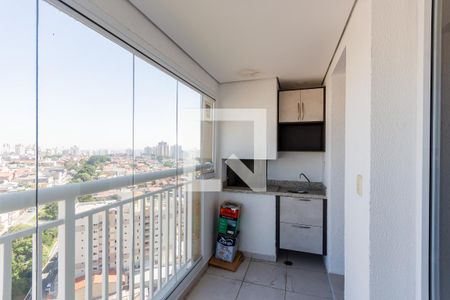 Varanda da Sala de apartamento para alugar com 2 quartos, 72m² em Campestre, Santo André