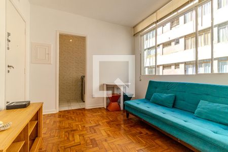 Sala de apartamento para alugar com 1 quarto, 44m² em República, São Paulo