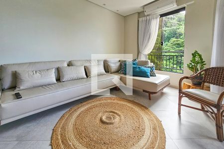 Sala de apartamento para alugar com 4 quartos, 120m² em Pitangueiras, Guarujá
