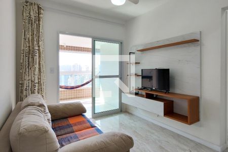 Sala de apartamento para alugar com 2 quartos, 72m² em Boqueirão, Praia Grande