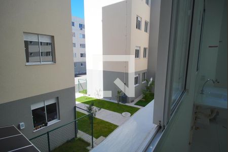 Sala - vista de apartamento para alugar com 2 quartos, 40m² em Parque Santa Fé, Porto Alegre