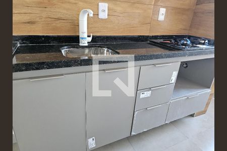 Studio para alugar com 24m², 1 quarto e sem vaga Studio para alugar com 24m², 1 quarto e sem vagaCozinha e Área de Serviço