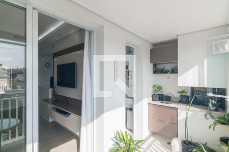 Varanda Gourmet de apartamento à venda com 2 quartos, 63m² em Campestre, Santo André