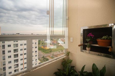 Sala - Varanda de apartamento à venda com 2 quartos, 44m² em Parque Santa Fé, Porto Alegre