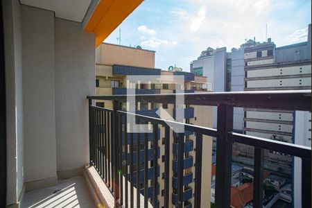 Varanda da Sala/Quarto de kitnet/studio para alugar com 1 quarto, 25m² em Bela Vista, São Paulo
