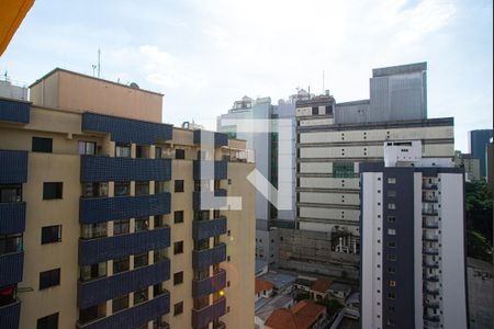 Vista da Varanda da Sala/Quarto de kitnet/studio para alugar com 1 quarto, 25m² em Bela Vista, São Paulo