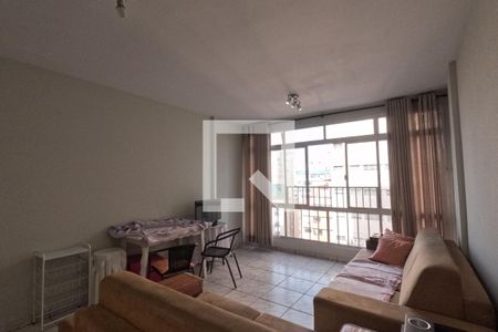 Sala de apartamento para alugar com 3 quartos, 110m² em Gonzaga, Santos