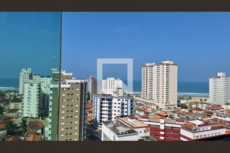 Sala vista de apartamento para alugar com 1 quarto, 49m² em Mirim, Praia Grande