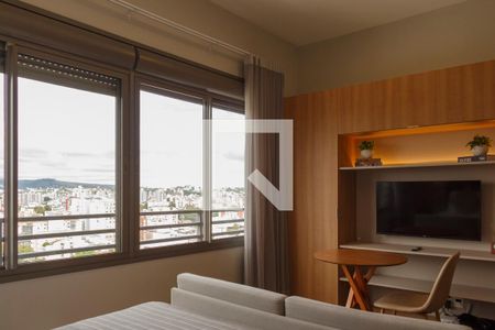 Sala/Cozinha de kitnet/studio para alugar com 1 quarto, 28m² em Centro Histórico, Porto Alegre