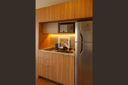 Sala/Cozinha de kitnet/studio para alugar com 1 quarto, 28m² em Centro Histórico, Porto Alegre