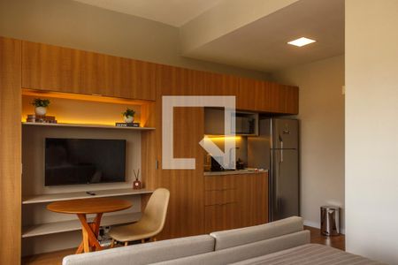 Sala/Cozinha de kitnet/studio para alugar com 1 quarto, 28m² em Centro Histórico, Porto Alegre