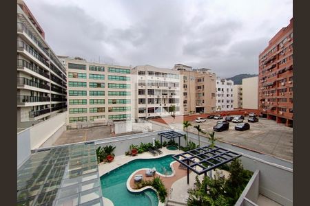 Varanda vista de kitnet/studio à venda com 1 quarto, 41m² em Leblon, Rio de Janeiro
