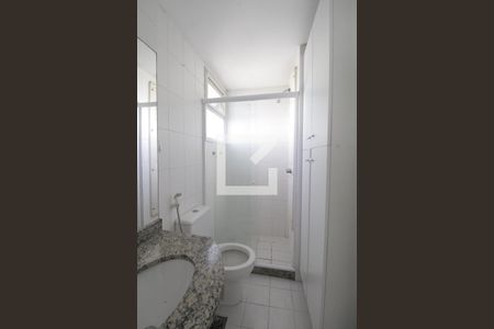 Banheiro da suíte  de apartamento à venda com 1 quarto, 42m² em Jacarepaguá, Rio de Janeiro