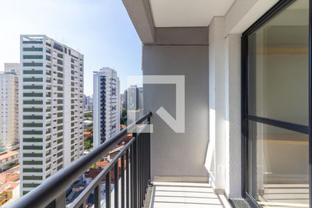 Varanda da Sala de apartamento à venda com 1 quarto, 32m² em Perdizes, São Paulo
