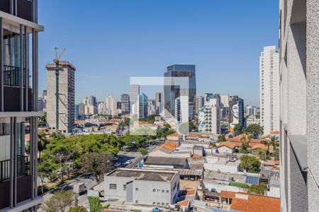 Vista da Sala de apartamento à venda com 1 quarto, 24m² em Pinheiros, São Paulo