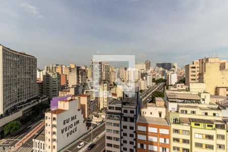 Varanda - Vista de apartamento para alugar com 1 quarto, 50m² em Campos Elíseos, São Paulo