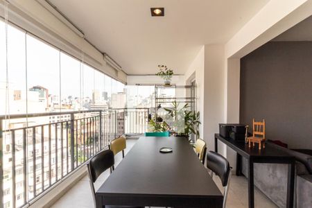 Varanda de apartamento à venda com 1 quarto, 50m² em Campos Elíseos, São Paulo
