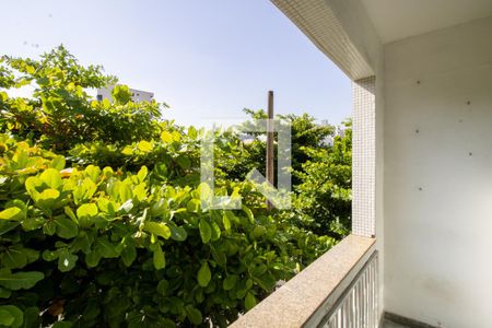 Varanda da Sala de apartamento para alugar com 3 quartos, 100m² em Jardim Tejereba, Guarujá