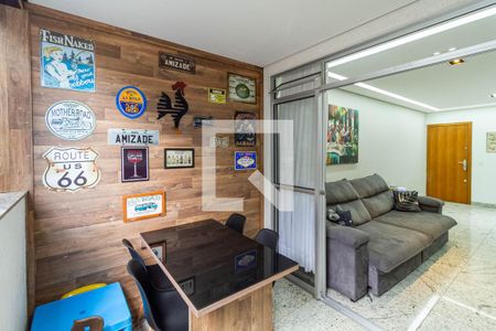 Varanda da sala  de apartamento à venda com 3 quartos, 101m² em Itapoã, Belo Horizonte