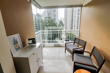 Varanda da Sala de apartamento à venda com 2 quartos, 57m² em Parque Reboucas, São Paulo