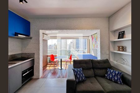 Sala de apartamento para alugar com 1 quarto, 41m² em Cidade Monções, São Paulo
