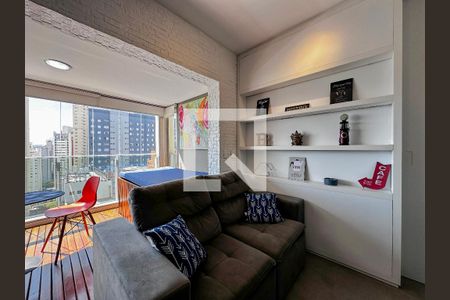 Sala de apartamento para alugar com 1 quarto, 41m² em Cidade Monções, São Paulo