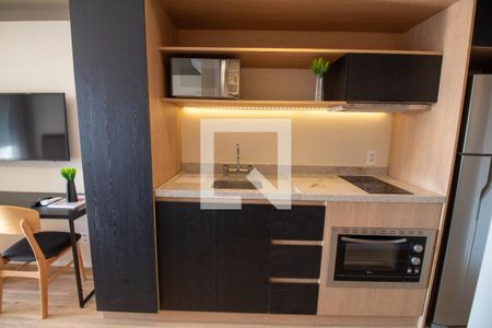 Studio para alugar com 33m², 1 quarto e 1 vaga Studio para alugar com 33m², 1 quarto e 1 vagaCozinha