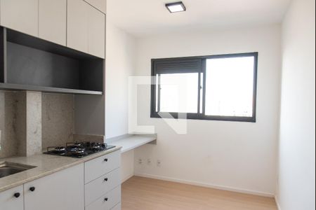 Sala e cozinha de apartamento para alugar com 1 quarto, 25m² em Sé, São Paulo