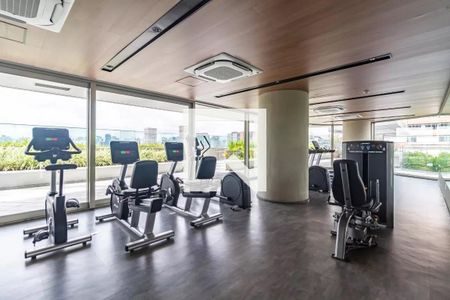 Área comum - Academia de apartamento para alugar com 1 quarto, 48m² em Pinheiros, São Paulo