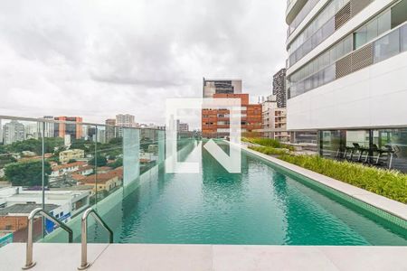 Área comum - Piscina de apartamento para alugar com 1 quarto, 48m² em Pinheiros, São Paulo