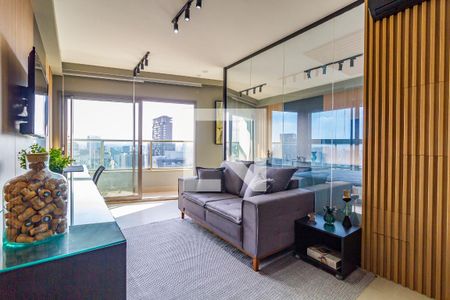 Sala/Cozinha de apartamento para alugar com 1 quarto, 46m² em Pinheiros, São Paulo
