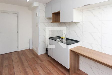 Sala e Cozinha de apartamento à venda com 1 quarto, 24m² em Vila Prudente, São Paulo