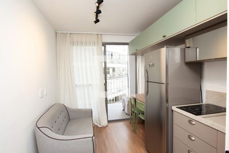 Sala/Cozinha de apartamento para alugar com 1 quarto, 26m² em Vila Nova Conceição, São Paulo