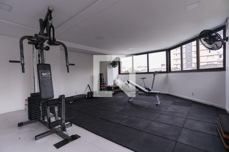 Área comum - Academia de apartamento para alugar com 1 quarto, 37m² em Jardim Botânico, Porto Alegre
