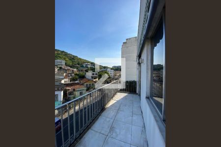 Varanda da Sala de apartamento à venda com 3 quartos, 50m² em Rocha, Rio de Janeiro