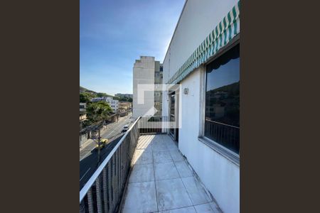 Varanda da Sala de apartamento à venda com 3 quartos, 50m² em Rocha, Rio de Janeiro