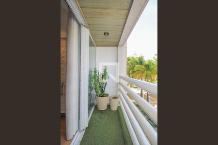 Varanda da Sala de kitnet/studio para alugar com 1 quarto, 42m² em Cambuí, Campinas