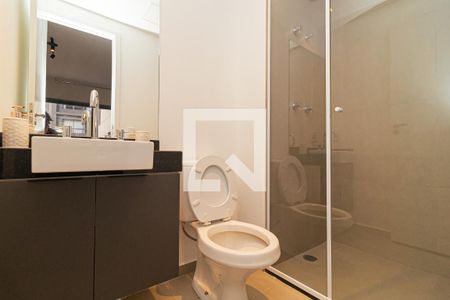 Banheiro de kitnet/studio à venda com 1 quarto, 26m² em Consolação, São Paulo