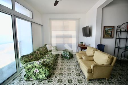 Sala de apartamento para alugar com 4 quartos, 160m² em Pitangueiras, Guarujá