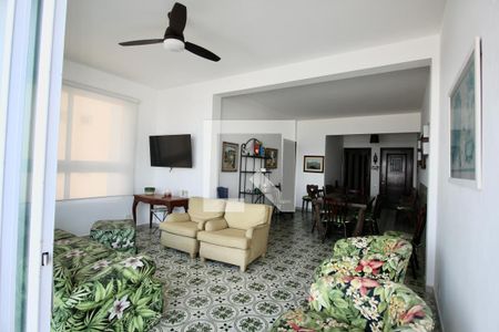 Sala de apartamento para alugar com 4 quartos, 160m² em Pitangueiras, Guarujá
