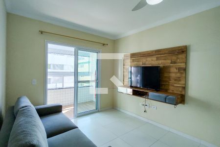 Sala de apartamento para alugar com 1 quarto, 55m² em Caiçara, Praia Grande