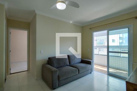 Sala de apartamento para alugar com 1 quarto, 55m² em Caiçara, Praia Grande