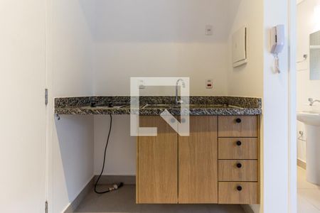 Studio - Cozinha de kitnet/studio para alugar com 1 quarto, 12m² em Campos Elíseos, São Paulo
