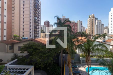 Vista da Varanda de apartamento à venda com 1 quarto, 43m² em Vila Nova Conceição, São Paulo