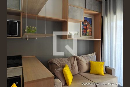 Sala/cozinha de apartamento à venda com 1 quarto, 30m² em Sumaré, São Paulo