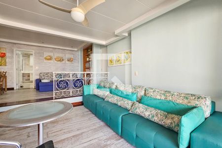 Sala de apartamento para alugar com 3 quartos, 150m² em Vila Alzira, Guarujá