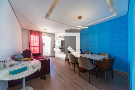 Sala de apartamento à venda com 3 quartos, 72m² em Vila Homero Thon, Santo André